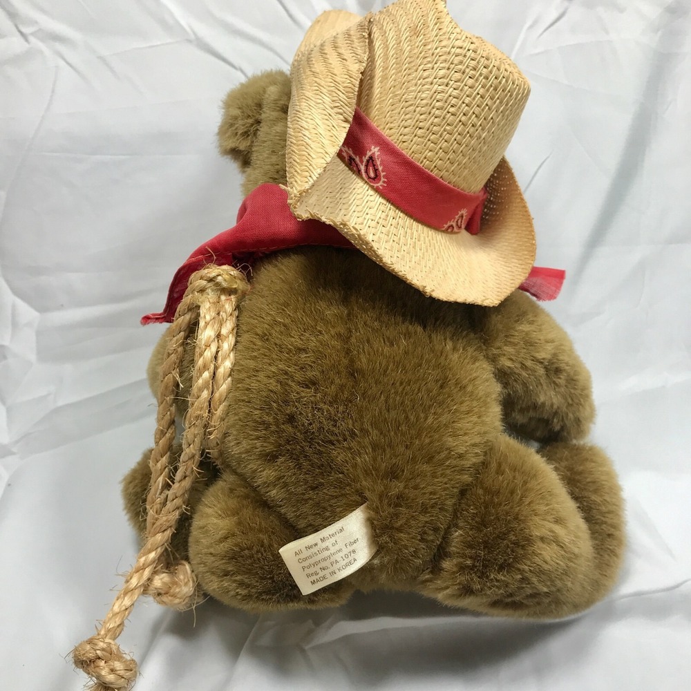Schmid Plush Jointed Teddy Bear Sheriff Vintage 1988 Gordon Fraser - Picture 3 of 6